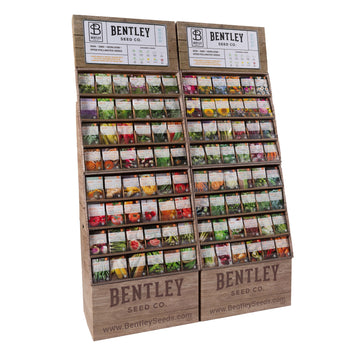 1000 Piece Assorted Vegetable, Herb and Flower Seed Packet Retail POS Corrugated Display seed packet