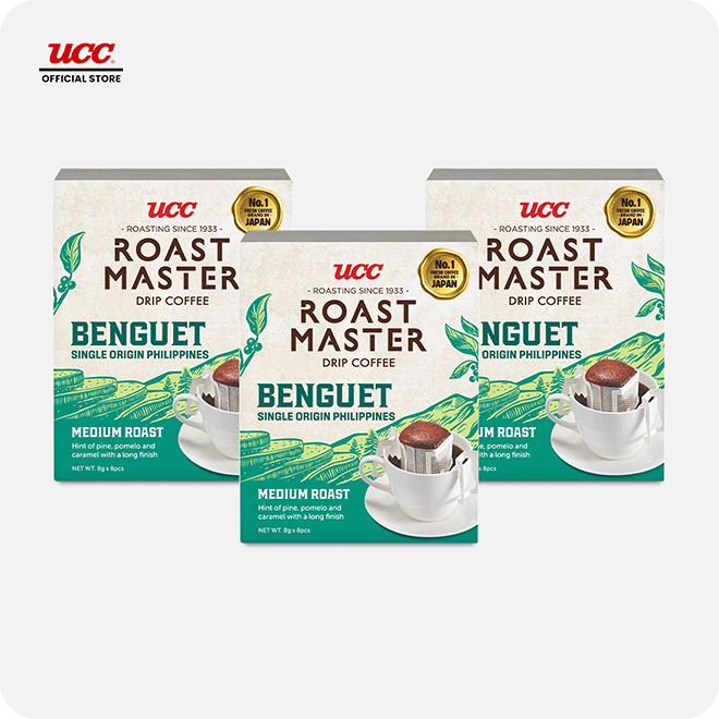 UCC Roast Master Single Origin Drip Coffee Benguet 8g (Bundle of 3)