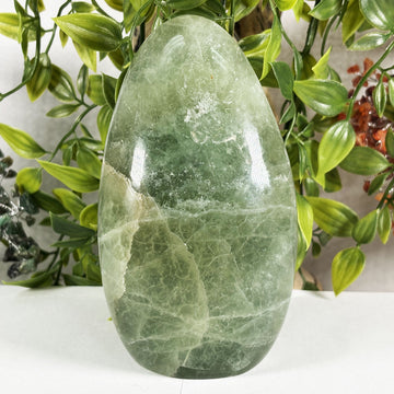 Green Fluorite Crystal Gemstone Freeform  - Gem Avenue Retail