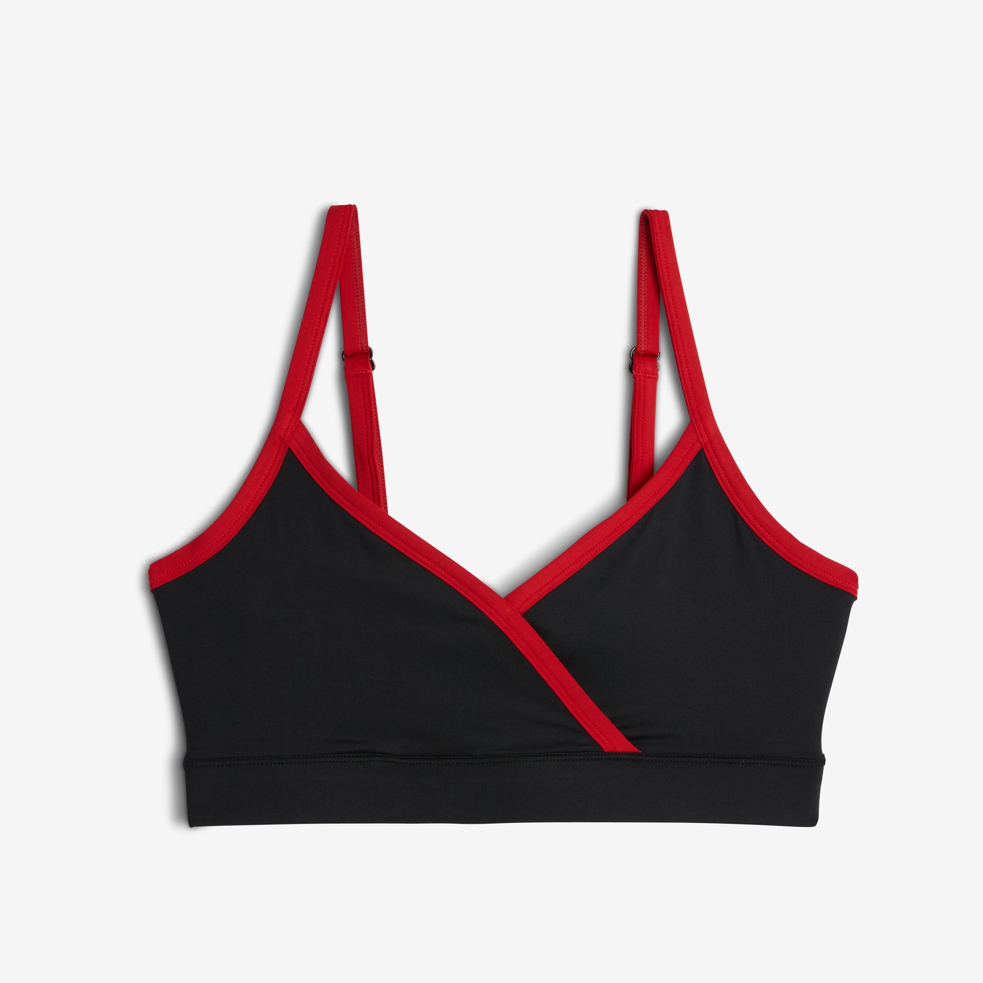 Swim Wrap Top - Red Edge