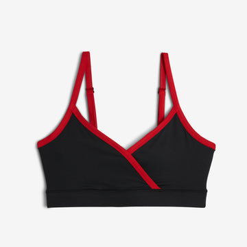 Swim Wrap Top - Red Edge