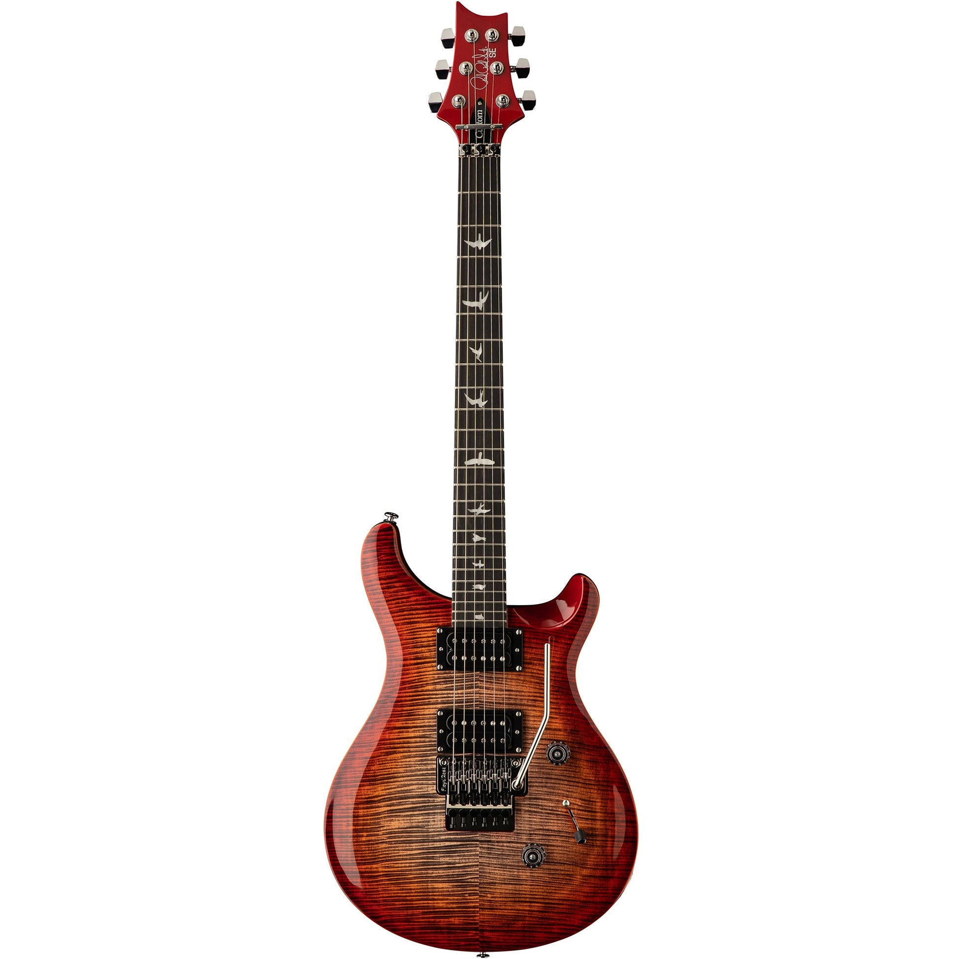 PRS CU44FLECG SE Custom 24 w/ Floyd - Charcoal Cherry Burst-Easy Music Center