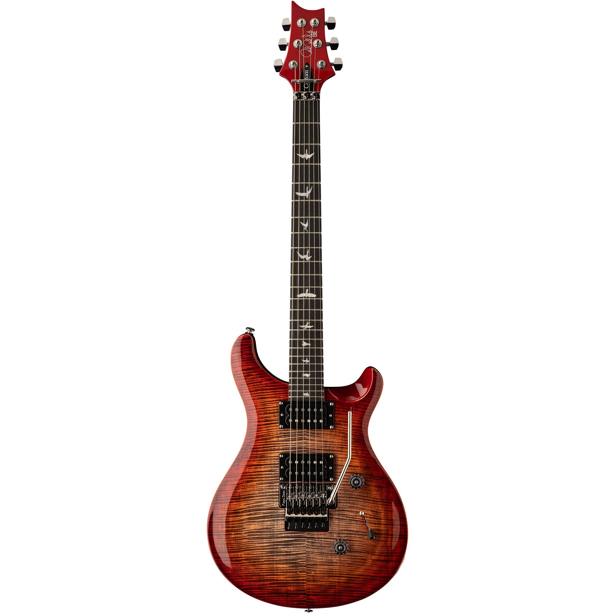 PRS CU44FLECG SE Custom 24 w/ Floyd - Charcoal Cherry Burst-Easy Music Center