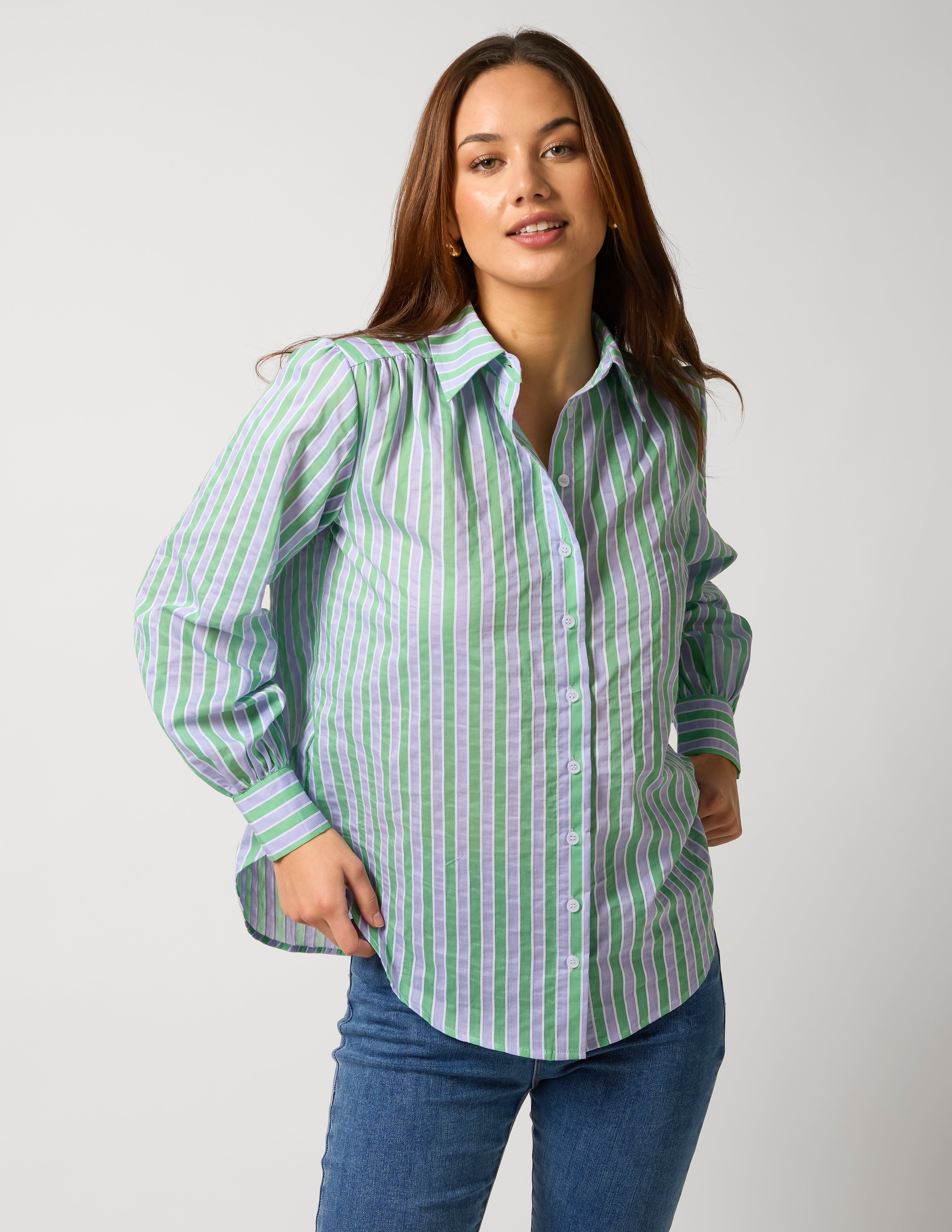 Emmery Shirt - Gelato Stripe