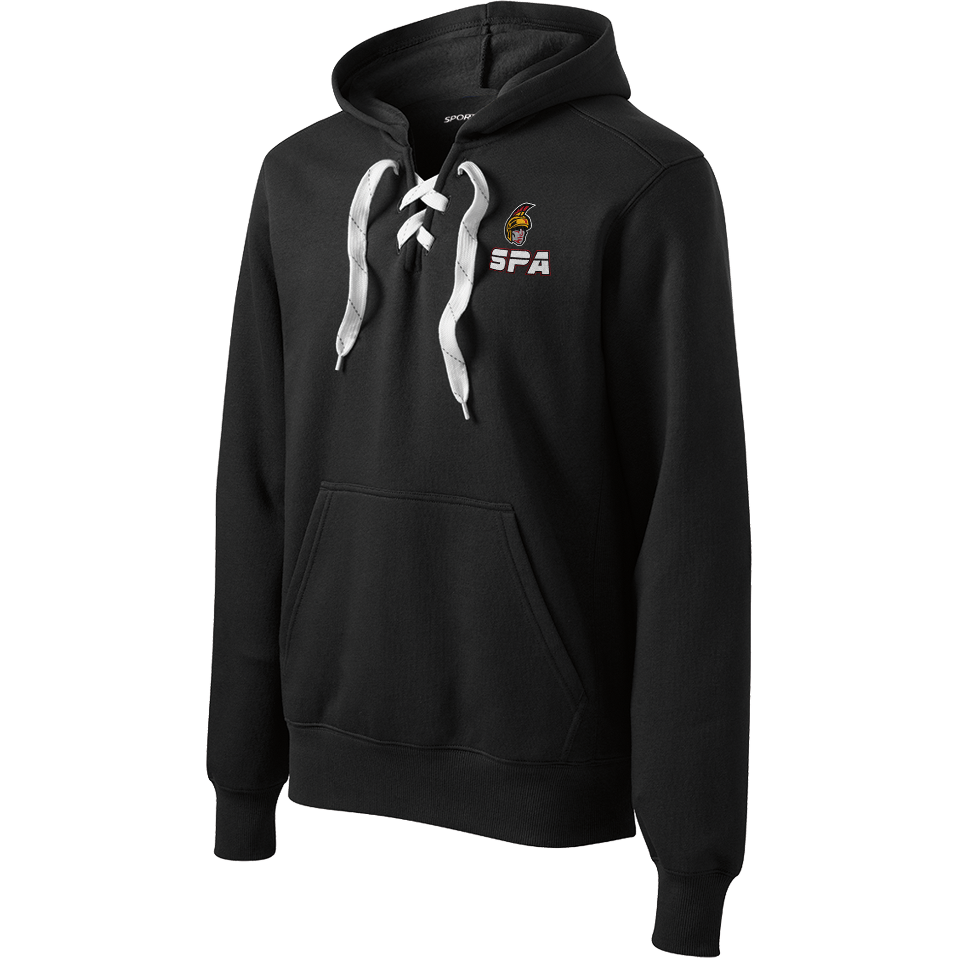 Seacoast Spartans (SPA) Lace Up Pullover Hooded Sweatshirt