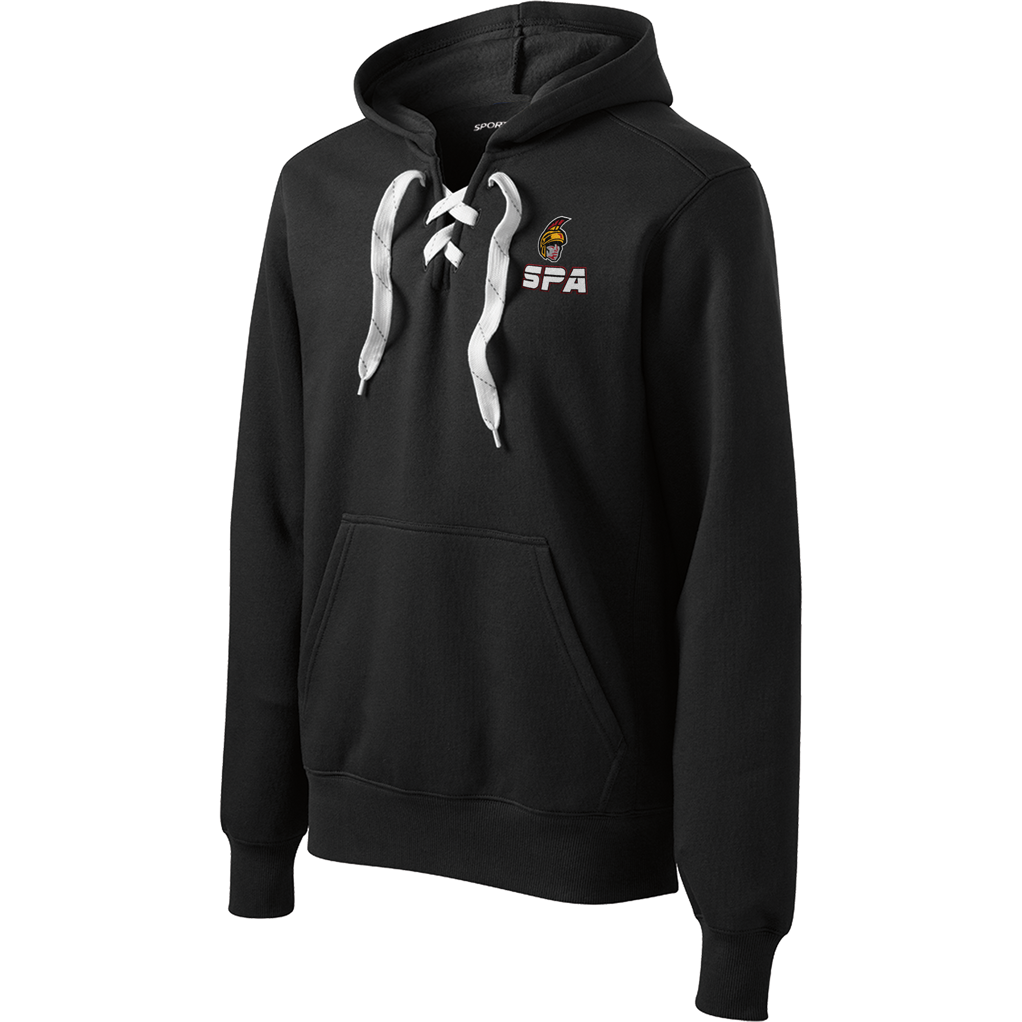 Seacoast Spartans (SPA) Lace Up Pullover Hooded Sweatshirt