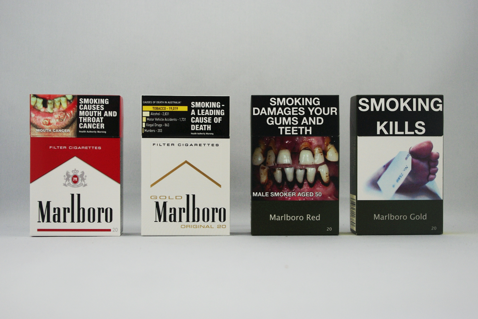 Cigarette packs are being stripped of advertising around the world. But not  in the US