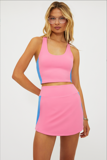 BeachRiot Yara Racerback Crop Top in Cosmos Colorblock - FINAL SALE