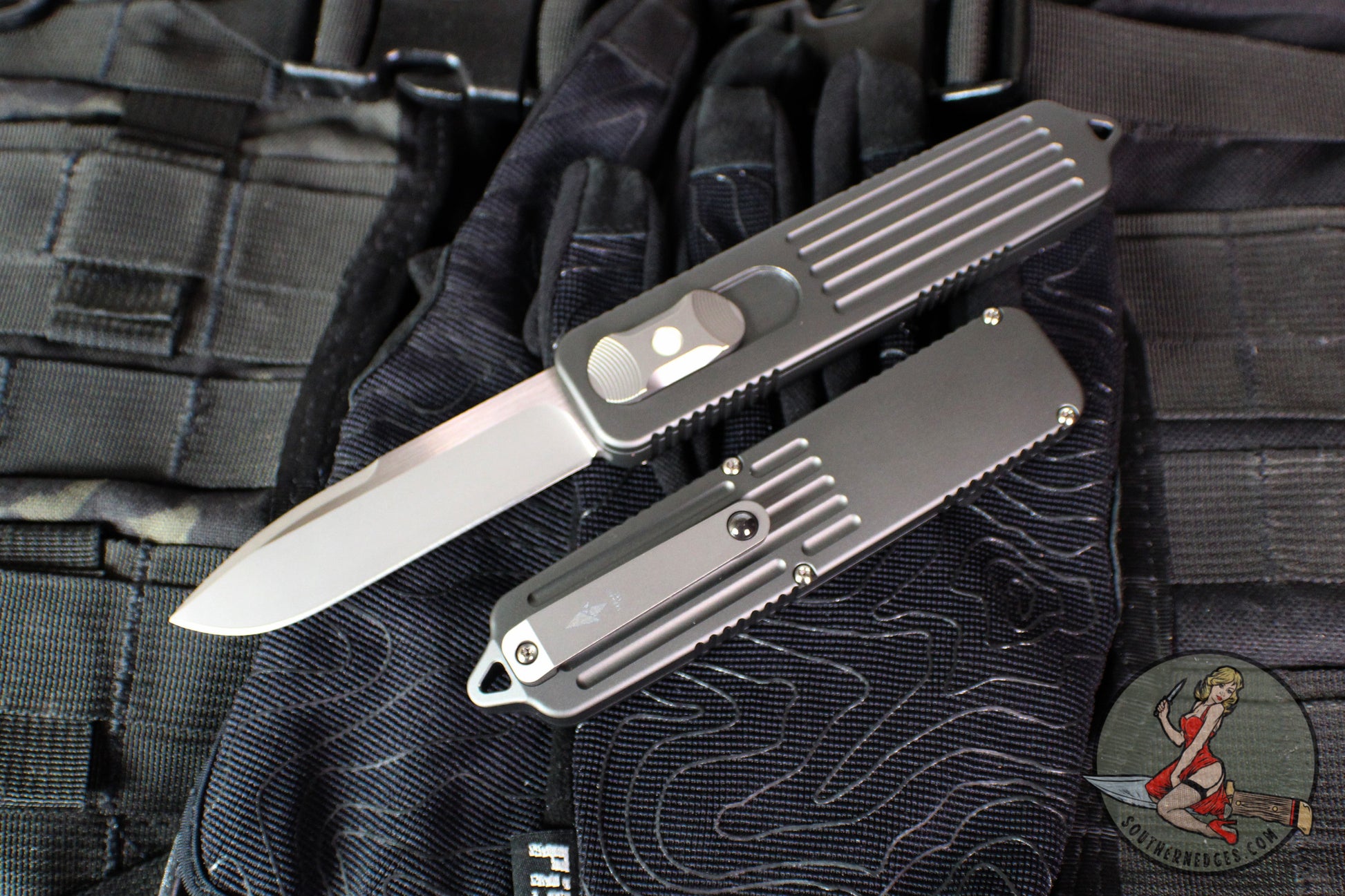 Terrain 365 UFO OTF- Grey Aluminum Handle- Bead Blast Vanax Blade