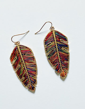 Threaded Leaf Dangles