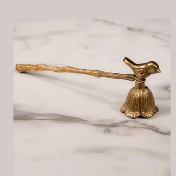 Textured Branch Candle Snuffer w/Bird Decor Home & Garden