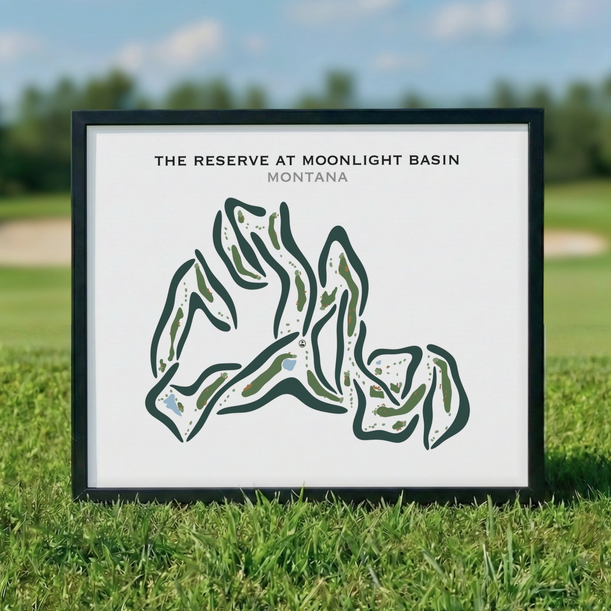 The Reserve at Moonlight Basin, Montana - Printed Golf Courses