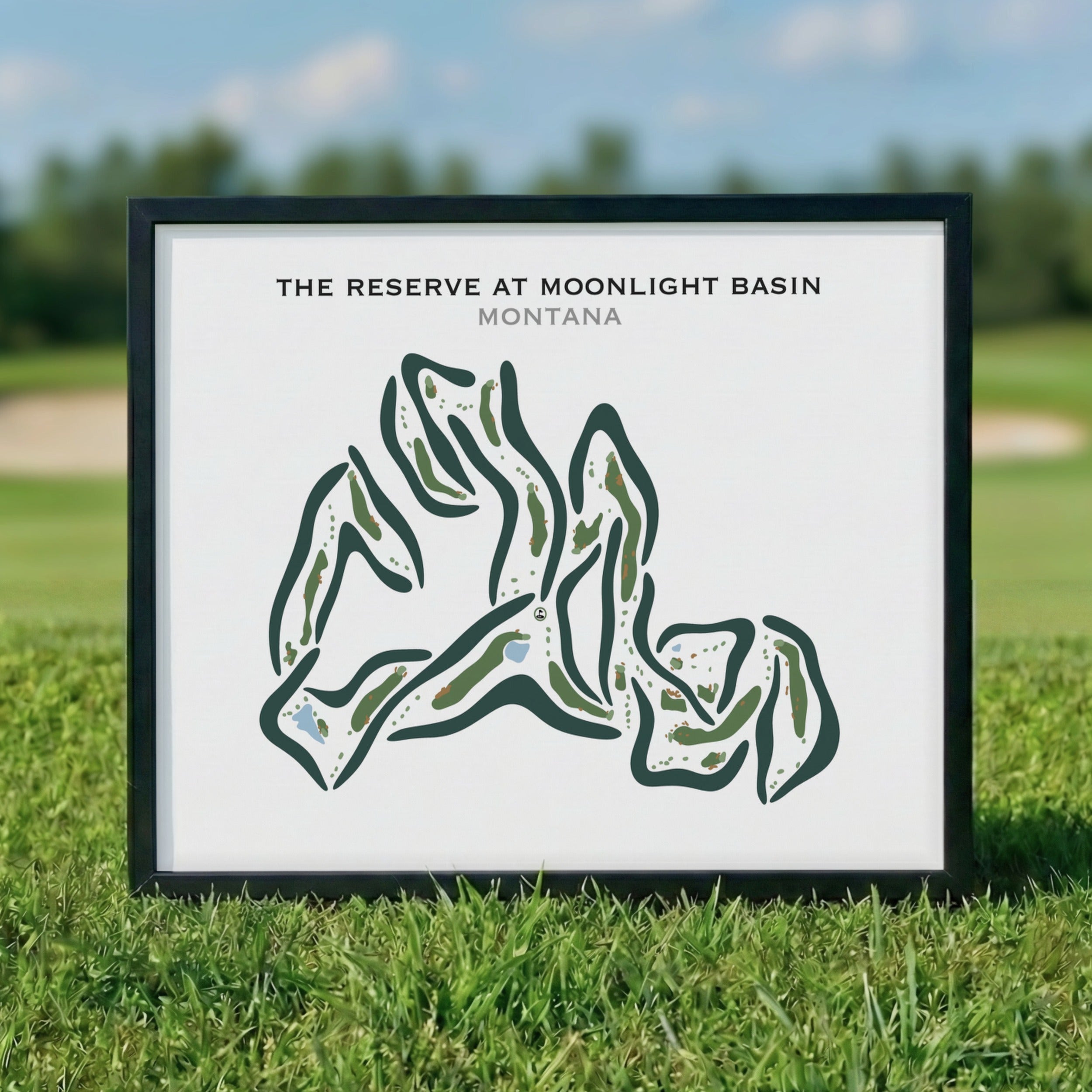 The Reserve at Moonlight Basin, Montana - Printed Golf Courses