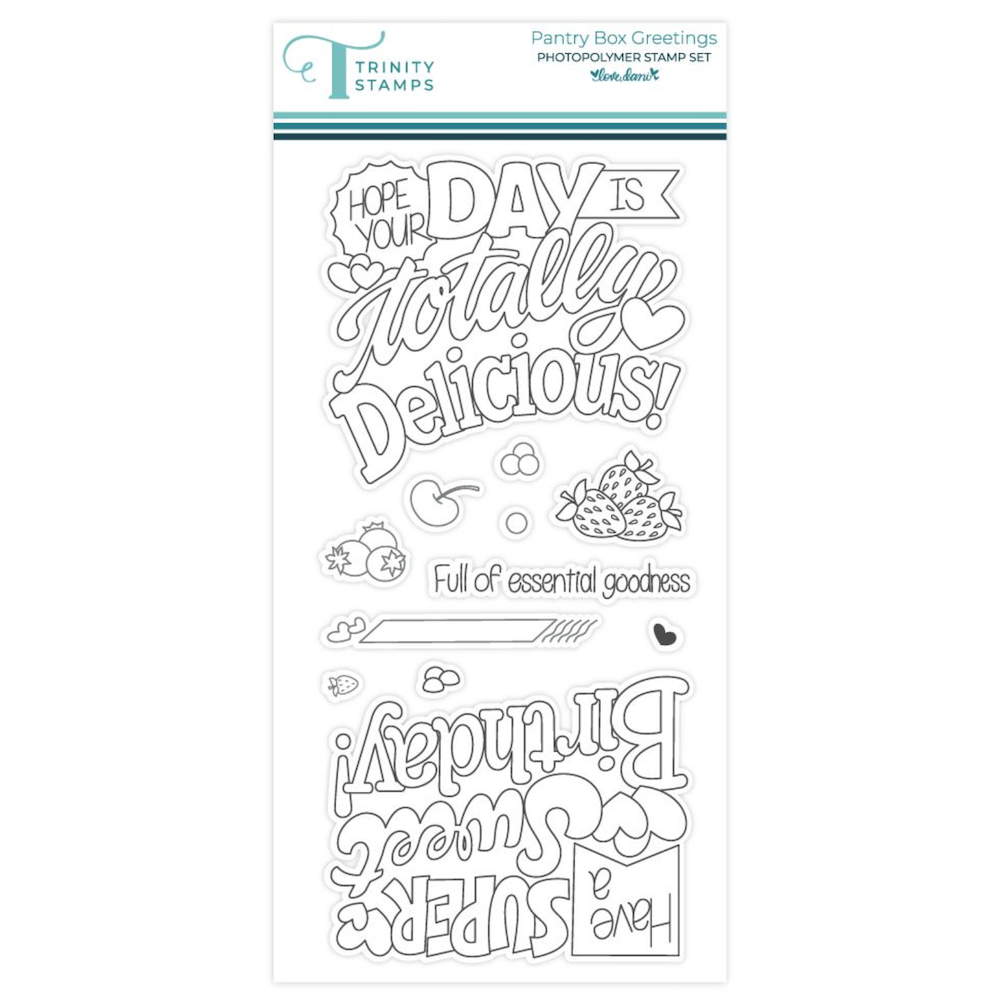 Trinity Stamps Pantry Box Greetings Clear Stamp Set 260627-tps