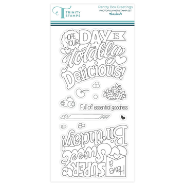 Trinity Stamps Pantry Box Greetings Clear Stamp Set 260627-tps