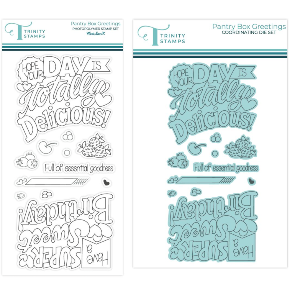 Trinity Stamps Pantry Box Greetings Stamps and Dies Bundle