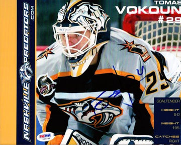 Tomas Vokoun Autographed 8x10 Photo Nashville Predators PSA/DNA #U96989 - RSA