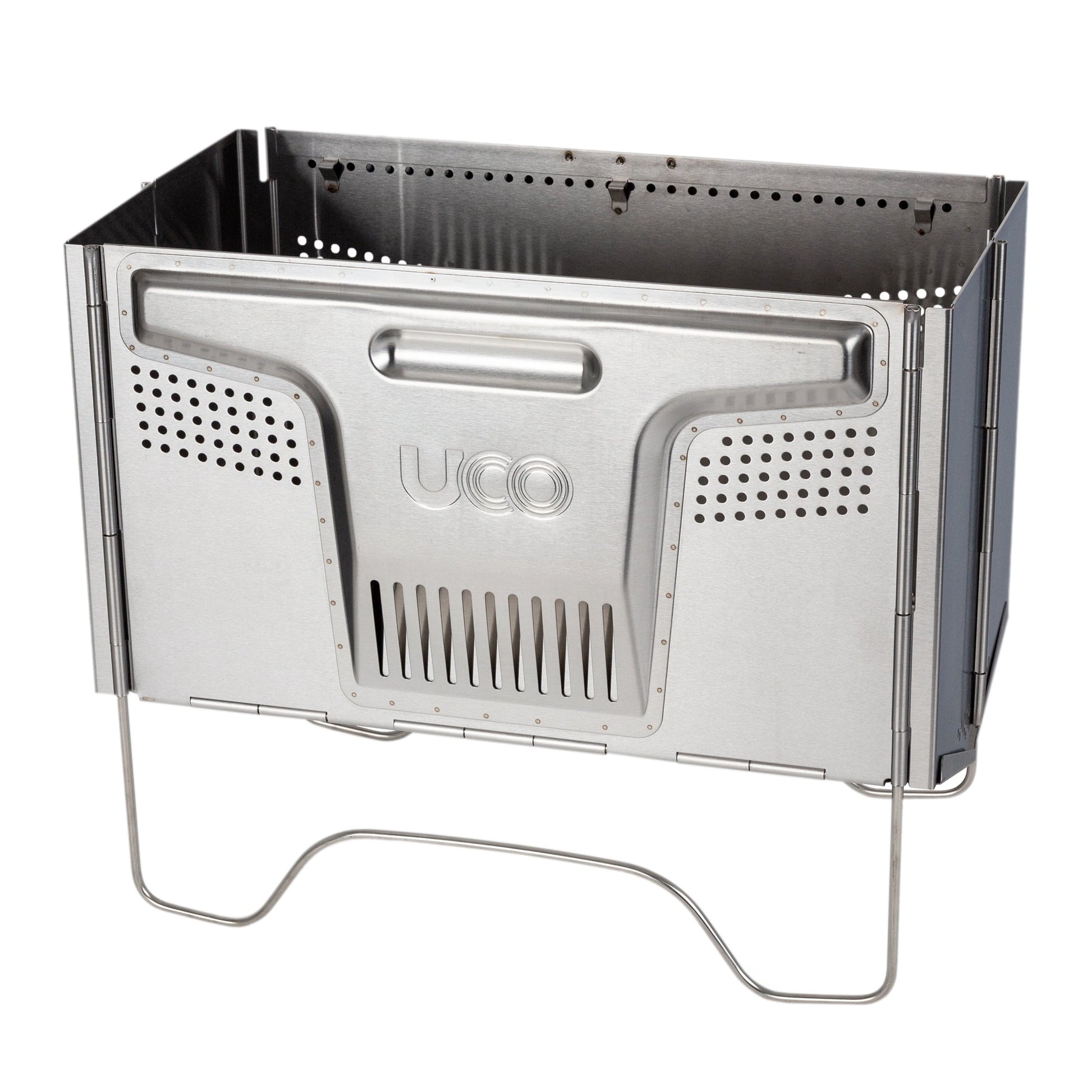 UCO Flatpack Smokeless Firepit & Grill for portable outdoor cooking