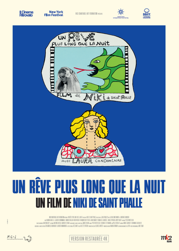 Affiche du film UN RÊVE PLUS LONG QUE LA NUIT réalisé par Niki de Saint Phalle