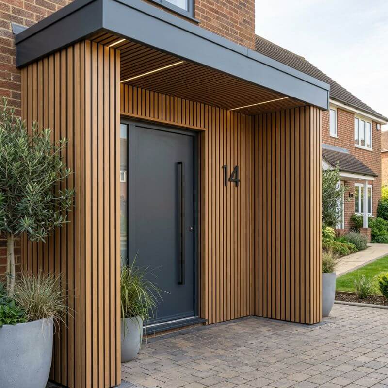Ulkona Composite Slatted Cladding - Medium Oak