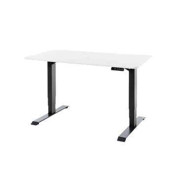 DESKO V3 Black Standing Desk With 120x60cm White Tabletop