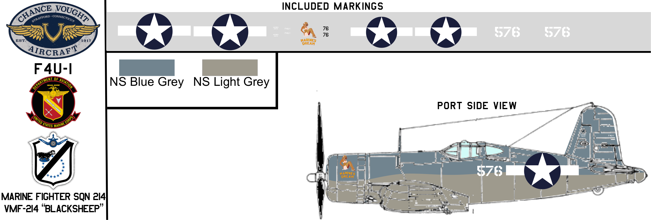 Vought F4U-1 Corsair 02576 United States Marine Corps