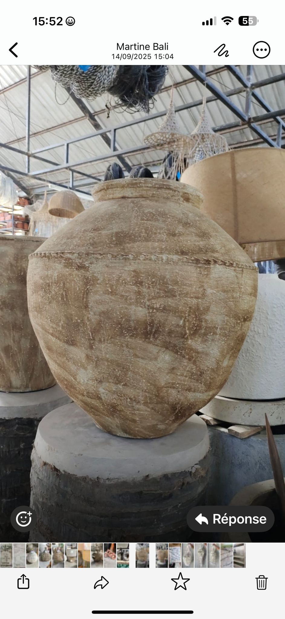 Grande jarre décorative Bali – 70 cm