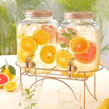 Danny Home 4-Litre x 2 Beverage Dispenser With Stand Kaka Bawa Sons