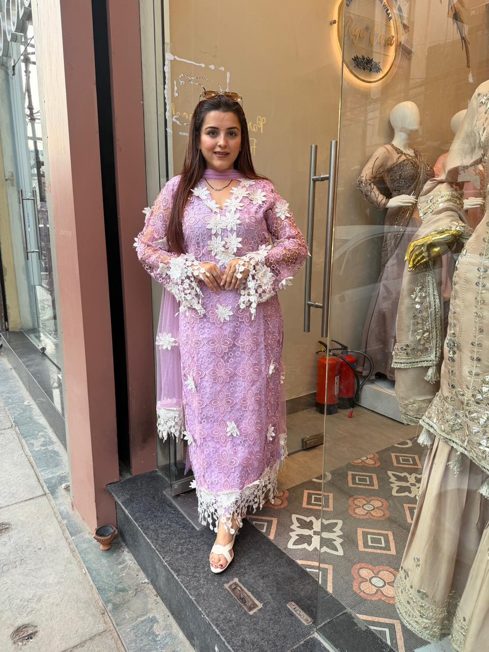 Leny Bloom Lace Luxe Suit Set