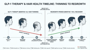 GLP-1 hair loss: why it happens, what the research shows, and how to protect your hair