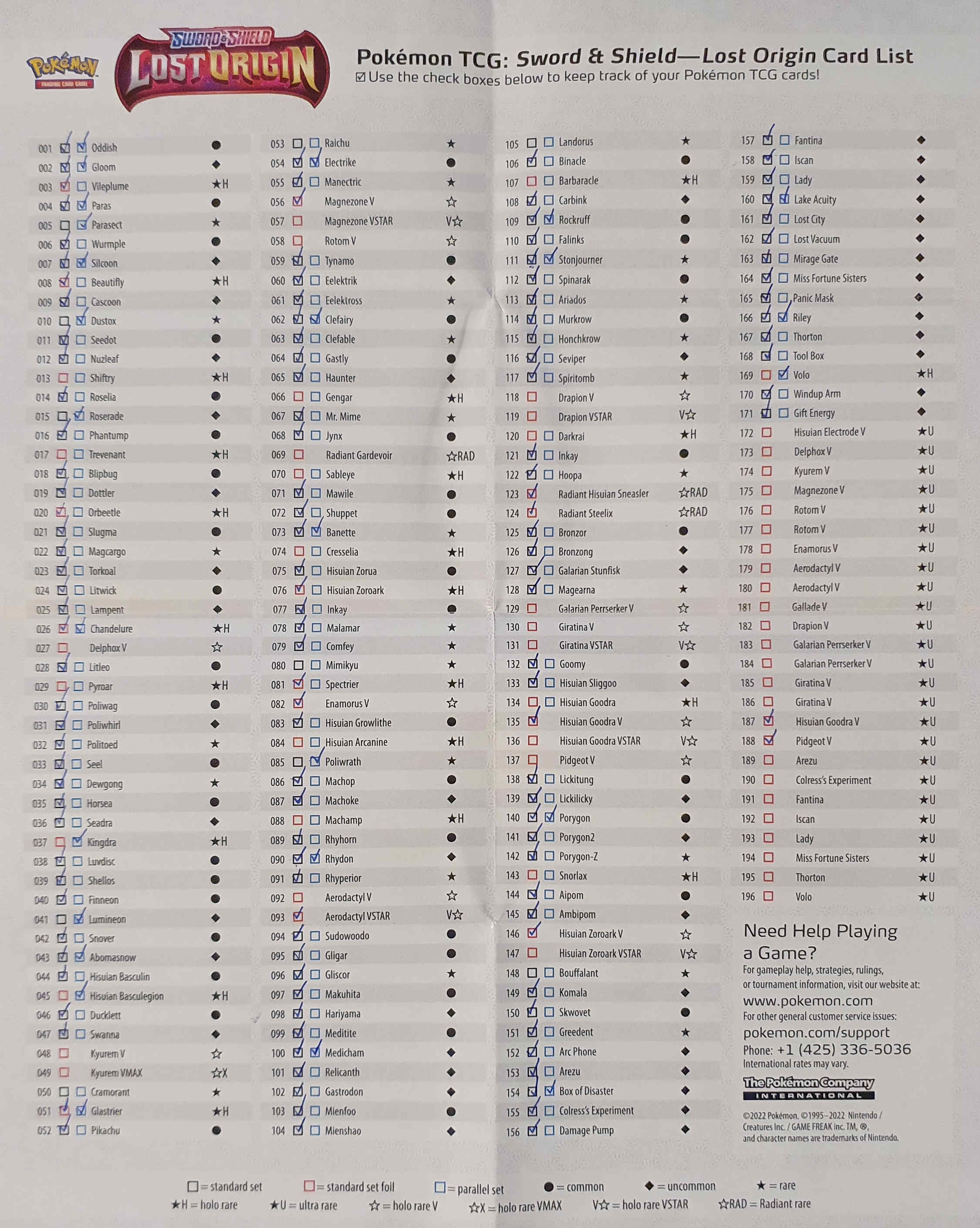 Pulls From Opening 36 Pokémon Lost Origin Booster Packs
