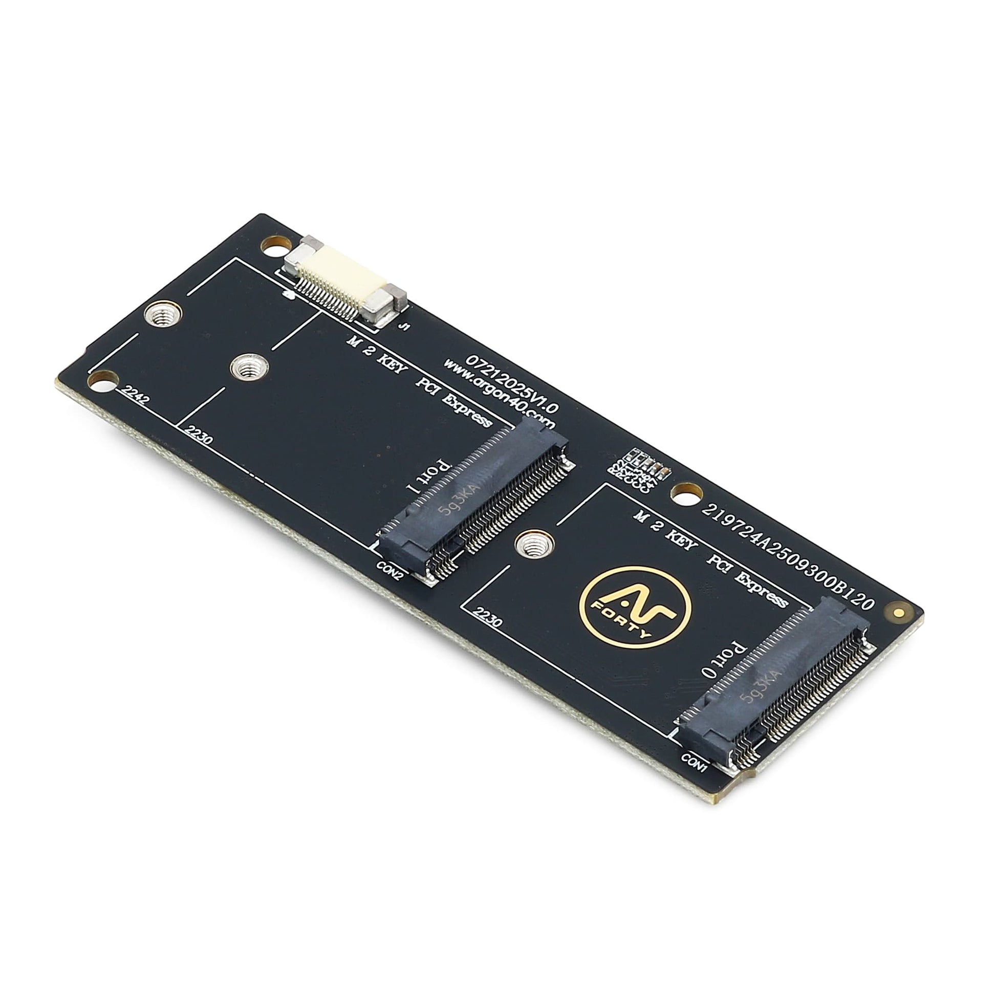 Argon Industria PCIe Dual M.2 NVMe Board by Argon40 - The Pi Hut