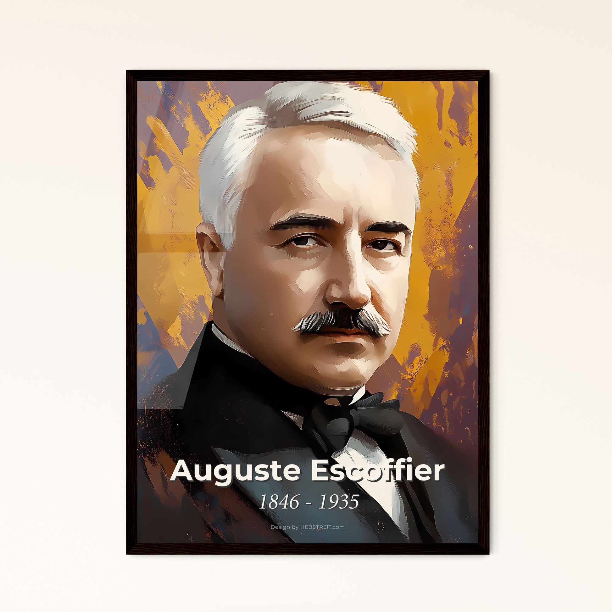Portrait of Auguste Escoffier Framed Print