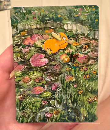 Been painting some of my bulk Pokemon cards! Thought I'd share them here! : r/customtradingcard