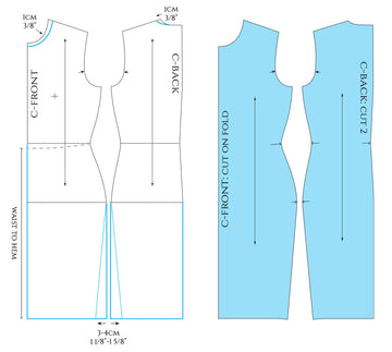 Quick Pattern Alterations with the Basic Bodice Block for Knit Fabrics