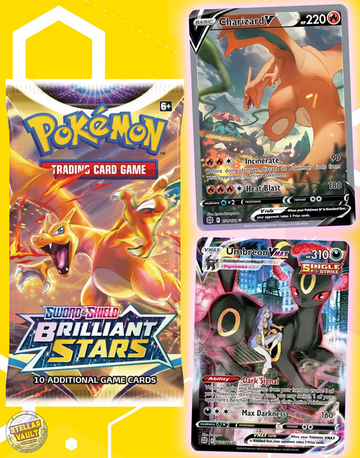 how many packs in brilliant stars booster box Pokemon Sword & Shield Brilliant Stars Booster Pack – Stellar Vault