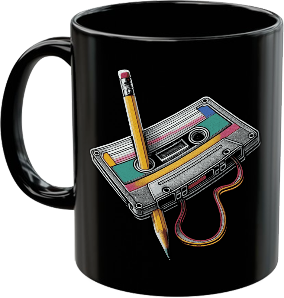 Cassette Tape Rewind Coffee Mug