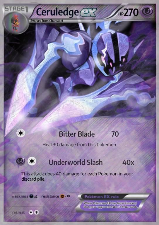 Custom Ceruledge I threw together this morning since my boy still doesn't have an EX card. : r/PokemonTCG