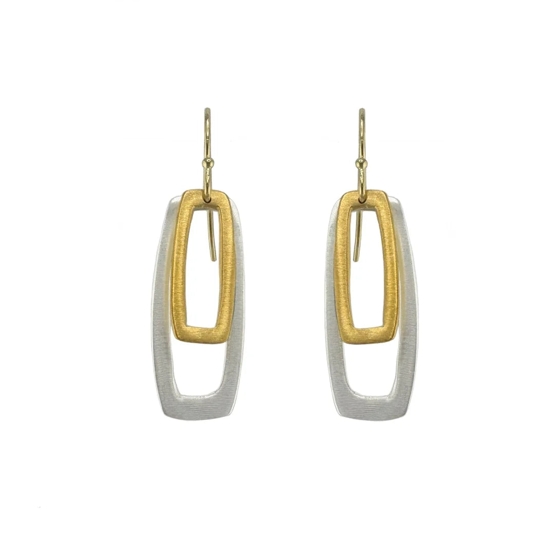 Earrings: Double Rectangles