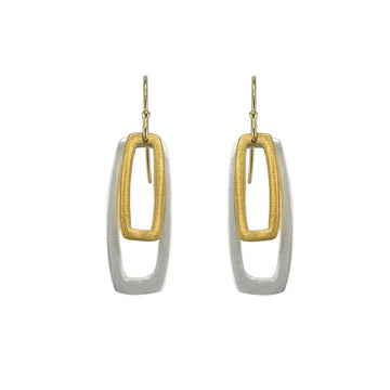 Earrings: Double Rectangles
