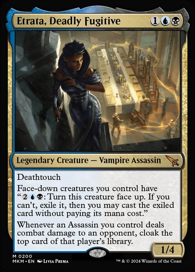 Do the cards Etrata, Deadly Fugitive cloaks enter your battlefield? What  would make it so that you can't turn a card face up? : r/magicTCG