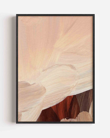 Abstracte penseelstreken Poster