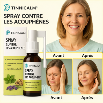 TinniCalm™ Spray contre les acouphènes | Un soulagement perceptible en seulement 7 jours !