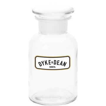 DYKE & DEAN APOTHECARY JAR CLEAR GLASS 500ML - DYKE & DEAN