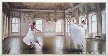 Obraz Baletnice w pałacowej sali na płycie 101x51 cm - ErgoPaul