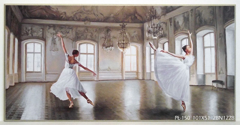 Obraz Baletnice w pałacowej sali na płycie 101x51 cm - ErgoPaul