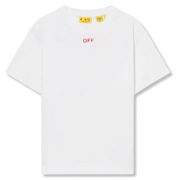 Boys White Back Arrow Print T-Shirts
