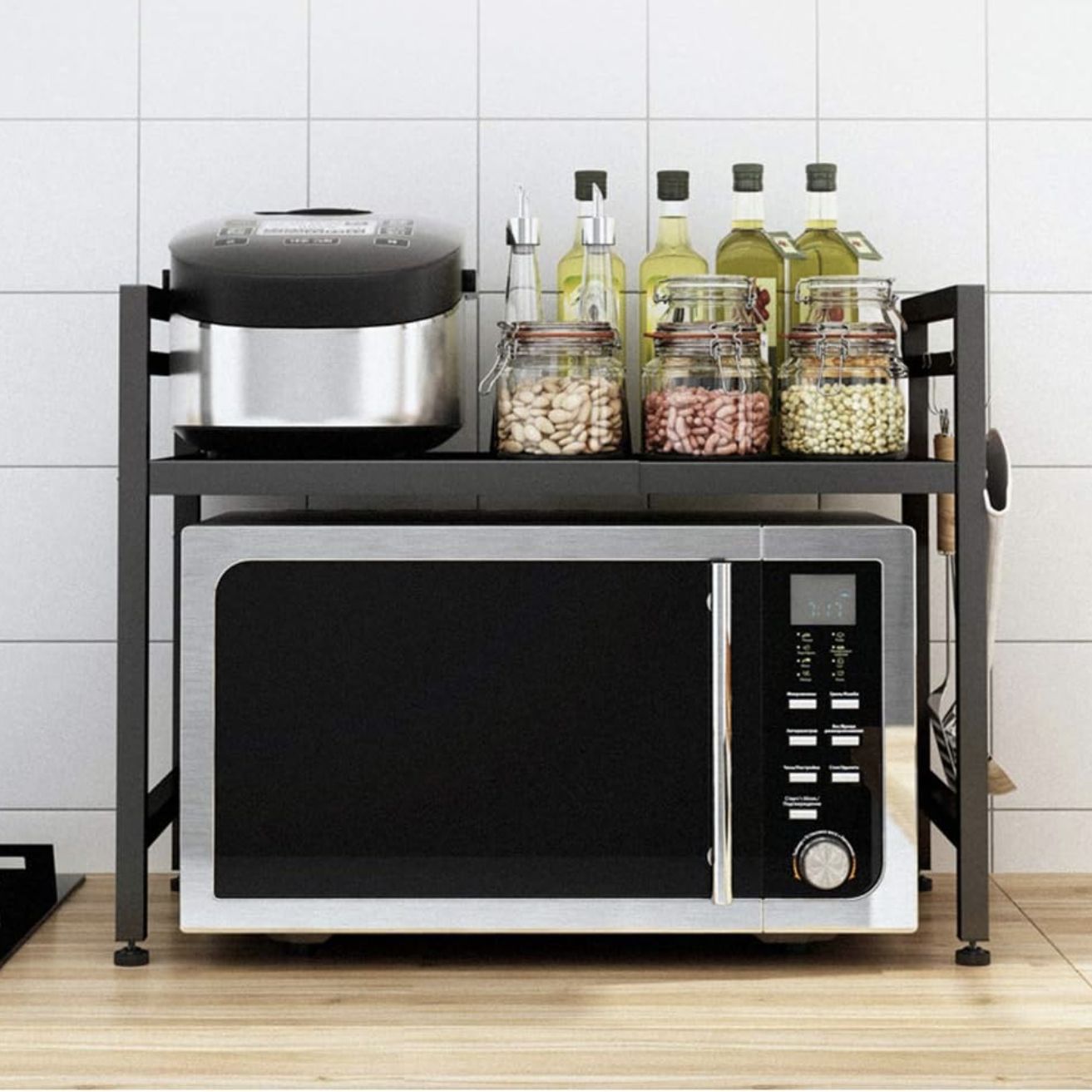 Estante Organizador Extensible Para Cocina Santú Home & Deco1#Negro