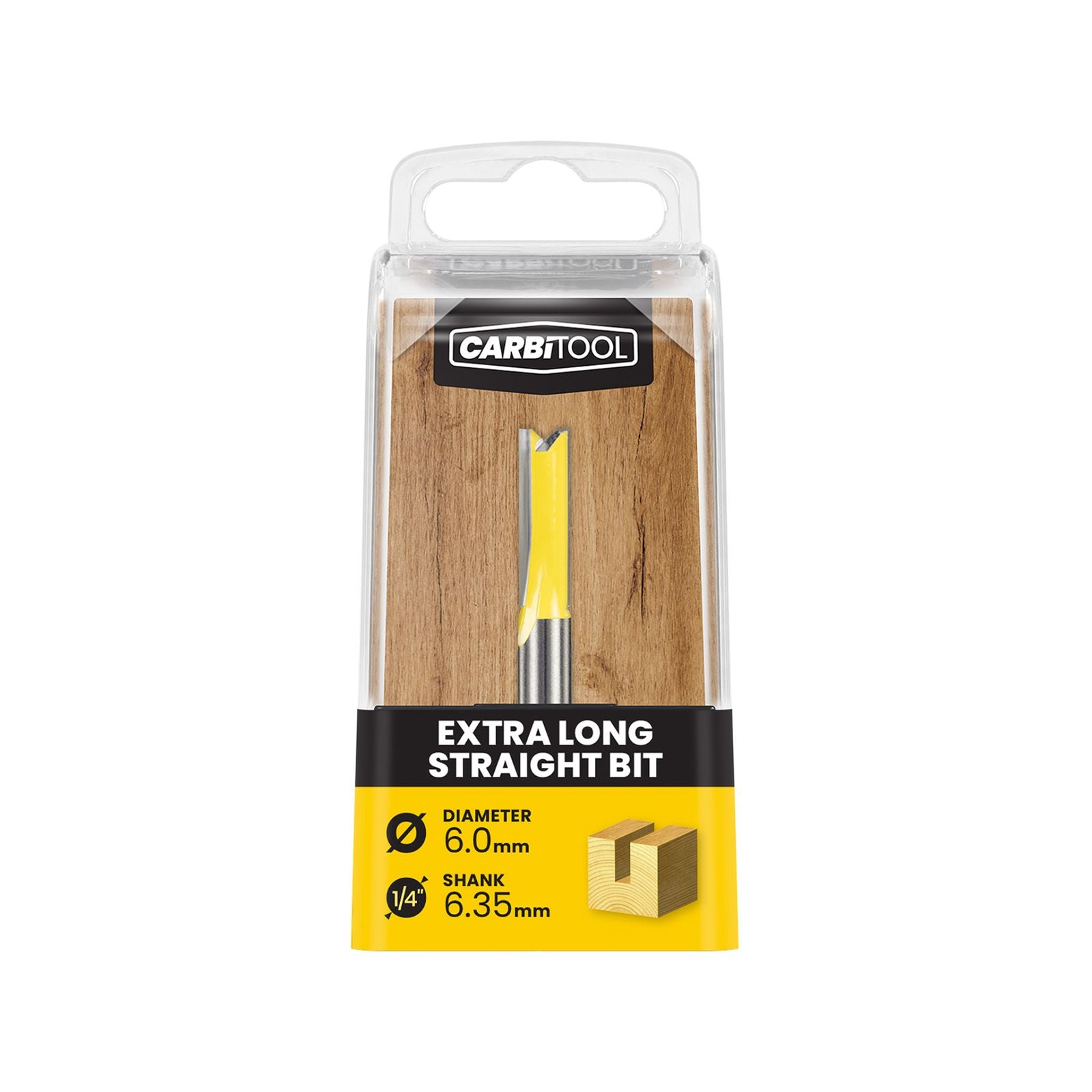 Carbitool TCT XL Extra Long Straight Router Bit - 6mm