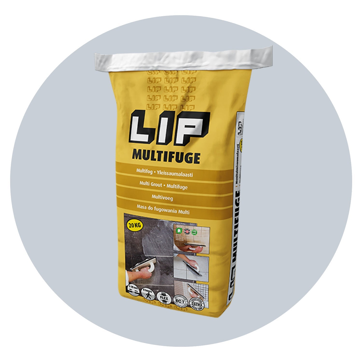 LIP Fog Ljusgrå 20 kg